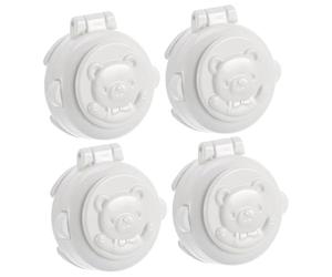 Toyvian 4pièces Protège Bouton Machine à Laver Verrouillage Sécurité Garçon Fille pour Lave-vaisselle Voiture Contacteur