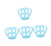 Toyvian 4pièces Support De Bouteille Pour Poignée Silicone Accessoire Pratique Pour Transition Tasses Compatible Majorité Des Biberons Design Ergonomique Et Antidérapant Lot