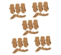 Toyvian 5 Ensembles Allume Naturel Jute pour Camping Activités De Plein Air Allumage Rapide Pratique 4 Pièces * 5