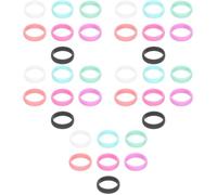 Toyvian 5 Ensembles Anneaux Silicone Pour Femmes Bijoux Décoratifs Flexibles Et Respirants Anneaux De Mariage Sport Couleurs Disponibles Pour Activités Plein Pièces * 5