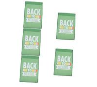 Toyvian 5 ensembles Drapeau De Jardin Décoration Extérieure Retour À L'École Maternelle Bienvenue Premier Jour D'École Panneau Jardin D'École Pelouse Bleue 2 pièces * 5