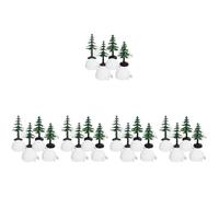 Toyvian 5 Ensembles Figurines D' Miniatures Décoratives, Sapins de | Maison de Glace Réaliste, Petit Format Léger, Facile à Manipuler, Usage Polyvalent pour Espace Réduit et Bouteilles
