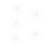 Toyvian 5 Ensembles Tiges De Ventilateur À Main Plastique pour Fabrication De Moulin À Vent Accessoires De Remplacement pour Moulin À Vent DIY 20 Pièces * 5