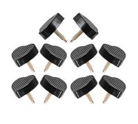 Toyvian 5 Paires Embouts de Talons Noirs Forme Cœur 18X20Mm Clous Épais pour Chaussures à Talons Hauts Femme Réparation et Remplacement