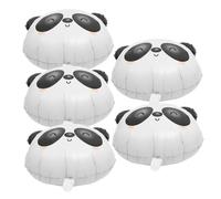 Toyvian 5 pièces Ballons Aluminium Panda Décoration Fête Thème Animaux Ballon Aluminium Film Design Adorable et Réaliste pour Anniversaires et Cadeaux Garçon Fille