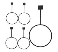 Toyvian 5 Pièces Basketball Wall Mount Holder Reinforced Sports Ball Bracket with Slot Board for Football Soccer Volleyball Display and Storage in Supermarkets