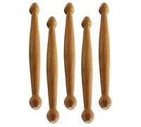 Toyvian 5 pièces Bâtons de Massage Bois pour Corps Outils Portables de Réflexologie Stimulateurs Acupoints Multifonctions pour Relaxation Musculaire et Fatigue