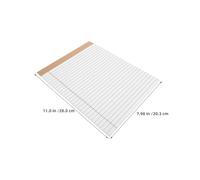 Toyvian 5 Pièces Bloc-notes Juridique Blanc Perforé pour Bureau à Domicile et Professionnel, Papier pour Écriture Fluide et Design Pratique, pour Prise de Notes Quotidienne
