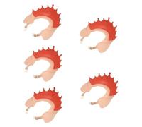 Toyvian 5 Pièces Bonnet De Bloquant L'eau Bouchon D'oreille De Bain Chapeau De Shampoing Dessin Animé Baignoire Lavabo Bébé Bonnet De Bain Bébé Cheveu Type Protecteur De Bébé