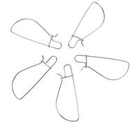 Toyvian 5 Pièces Boucles de Verrouillage de Poisson Acier Inoxydable Outils de et Résistants Accessoires pour Contrôler et Sécuriser Vos Poissons