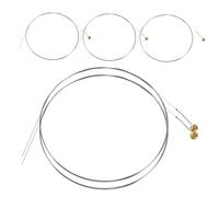 Toyvian 5 Pièces Corde de Guitare Acoustique Acier B- Compatible Multimodèle Remplacement Facile pour Pratique Quotidienne et Performances Live