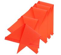 Toyvian 5 Pièces Drapeau de Sécurité Vélo Rouge en PVC, Forme Triangulaire | Visibilité Renforcée, Remplacement Rapide, pour Remorques et Cargos, Sorties de Quartier, Usage Extérieur
