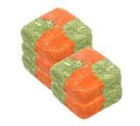 Toyvian 5 pièces Jouets à Mâcher pour et Petits Animaux Biscuits Foin de Luzerne Naturel Snacks pour Dents de Cobayes Hamsters et Chinchillas