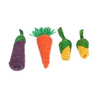 Toyvian 5 Pièces Mâcher pour Hamster et Animal Accessoires de Jeu Carotte Améliore Dentaire Durable pour Rongeurs et