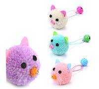 Toyvian 5 Pièces Molaire Peluche pour Souris avec Sons Cloches Accessoires Ludiques pour Couleurs Aléatoires Couleur Aléatoire