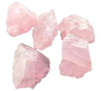 Toyvian 5 Pièces Ornement en Pierres de Cristal Rose, Pierre Décorative