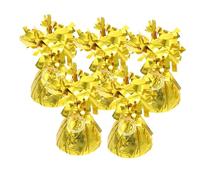 Toyvian 5 pièces Poids de Ballons Aluminium Doré Accessoires pour Ballons à Hélium Décoration de Fête et Mariage Lest pour Aluminium Décorations Colorées pour Événements