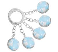 Toyvian 5 Pièces Porte Clés Globe Créatif Porte Clés Décoratif avec Pendentif Planétaire pour à Dos et de Fête