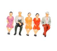 Toyvian 5 Pièces Scale Painted Plastic Tiny Figurines for Table Models Micro Landscapes and Architectural Displays