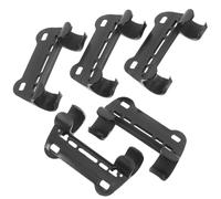 Toyvian 5 Pièces Support de Fixation de Pompe Vélo pour Cadres, Nylon Noir | Clip de Maintien Discret, Position Porte-bidon, Compatible Mini Gonfleur, Usage Atelier et Sorties Vélo