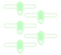 Toyvian 5 Pièces Support D'hameçons en Silicone pour Canne à Pêche Anneaux Élastiques, Fonction Phosphorescente et Adaptation Multi-Environnement pour Appâts en Eau Douce et Salée