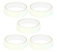 Toyvian 5 Rouleaux Ruban de Masquage pour Peintres en Papier Blanc, Lot | Bords Nets sans Résidu, Surface Inscriptible, pour Vinyle, Ateliers Scolaires et Protection au Pulvérisateur