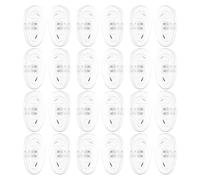 Toyvian 50 Paires Coussins de Nez Silicone Souple Antidérapants pour Lunettes et Montures Small Supports de Nez Confortables avec Chambre Air Remplacement