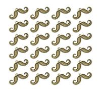 Toyvian 50 Pendentifs en Alliage de Moustache Bronze Breloques Métal pour Création de Bijoux Kit DIY 50 Pièces Accessoires pour Bracelets Colliers et Vêtements