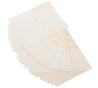 Toyvian 50 pièces Cartes de Table Élégantes Papier à Points Dorés Cartes Marque-place Mariage Légères et Stables pour Banquets Fêtes et Anniversaires