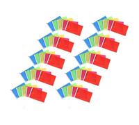 Toyvian 50 Pièces Drapeaux à Main Multicolores pour Événements Parfaits pour Célébrations Compétitions Jours de Sport Résistants et Durables Ajoutant une Touche Festive à Vos