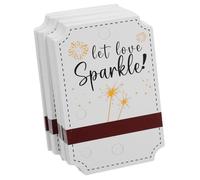 Toyvian 50 Pièces Étiquettes en Papier Vierge de Mariage, Cartes Vierges Blanches, Design Papier Vintage, pour Bijoux de Mariage et Lieux Intérieurs ou Extérieurs