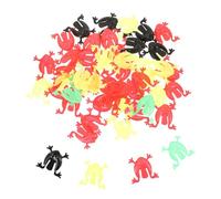 Toyvian 50 pièces Jouets Grenouilles Sauteuses Plastique Colorées pour Garçon Fille Jouets Pression Amusants et pour Jeux Familiaux et Fêtes