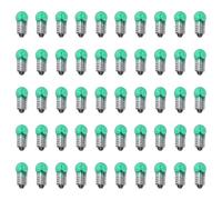 Toyvian 50 Pièces Mini Ampoules à Vis Vertes 2,5v pour Expériences Scientifiques, Éclairage Clair en Verre et Métal, Kit D'apprentissage pour Projets Scolaires et Circuits Électriques