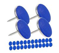 Toyvian 50 pièces Piquets Réfléchissants pour Marquage de Punaises Larges Nylon et Acier Clous Durables pour Camping et Signalisation Extérieure