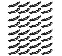 Toyvian 50 Pièces Poignée de Boîte en Plastique Noir, pour Cartons | Réutilisable, Prise Confortable et Pose Rapide, pour Emballage, Atelier, Expédition et Manutention