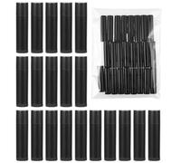 Toyvian 50 Pièces Tubes Lèvres Vides Noirs 5g en Pp Rechargeables pour Accessoires de Maquillage, Fabrication DIY de Soin des Lèvres et Rangement Make Up