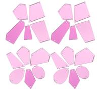 Toyvian 50 Strass à Coudre en Acrylique Miroir Violet Foncé Pièces Brillantes pour Créations à Coudre Accessoires DIY pour Vêtements Décorations Personnalisées Loisirs Créatifs