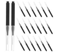 Toyvian 50pièces Brosse Interdentaire Noire avec Manche Ergonomique pour Nettoyage Interproximal Élimination de Plaque Dentaire et Hygiène Buccale