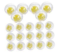 Toyvian 50pièces Hochet Sonore pour Animaux Inserts De Boules Kit De Hochet Soi-même Balle Au Crochet pour Jouets Remplacement De Cloches Accessoires Artisanat