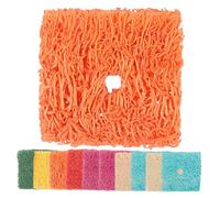 Toyvian 50pièces Jouets à Mâcher Luffa pour Hamsters Cochons Carrés Aide à Grincer des Dents Réduit Stress