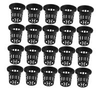Toyvian 50pièces Paniers Hydroponiques Plastique avec Filets Anti-Racines Pots De Plantation pour Cultures Hydroponiques