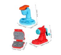Toyvian 51 pièces Set de Jeux Pâte à Modeler pour Garçon Fille avec Machine à Glace Machine à Pâtes Accessoires Éducatifs Créatifs pour Filles Dès Ans Kit de Cuisine Ludique pour