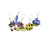 Toyvian 5pcs thème Pirate Porte-clés Voiture Porte-clés Pendentif décoration Suspendu Accessoire Porte-clés (Motif aléatoire)