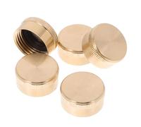 Toyvian 5pièces Bouchon De Tuyau Arrosage Fileté Laiton Embout Femelle pour Raccord De Jardin Lot