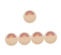 Toyvian 5pièces Cartes Bois Pour Annonce De Mois De Accessoire Photo Pour Capturer Les Étapes Mensuelles Disques Bois Écologiques Pour Nouveaux Parents Sûr Et