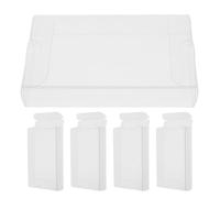 Toyvian 5pièces Étui pour Cassette Audio PVC Transparent Système De Rangement pour Cassettes Boîte De Conservation Anti-poussière Et Portable