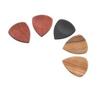 Toyvian 5pièces Médiators Bois pour Guitare Électrique Et Ukulélé Plectres Bois Massif avec Design Ergonomique pour Meilleur Grip Et Confort De Jeu