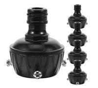 Toyvian 5pièces Raccord De Tuyau Arrosage Réutilisable Adaptateur pour Robinet Connecteur Flexible avec Joint Étanche Rotation pour Économiser Eau