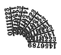 Toyvian 6 Ensembles de Chiffres Arabes pour Horloge Numérique à Bricoler, Kit de Remplacement pour Horloge Murale, Chiffres Décoratifs Noirs 2 CM pour Salon et Chambre