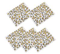 Toyvian 6 Feuilles D’Autocollants Décoratifs Léopard Doré Film de Transfert Délicat Portable Stickers Tattoo Temporaires pour Visage et Corps Accessoire de Fête Polyvalent 6 Pièces